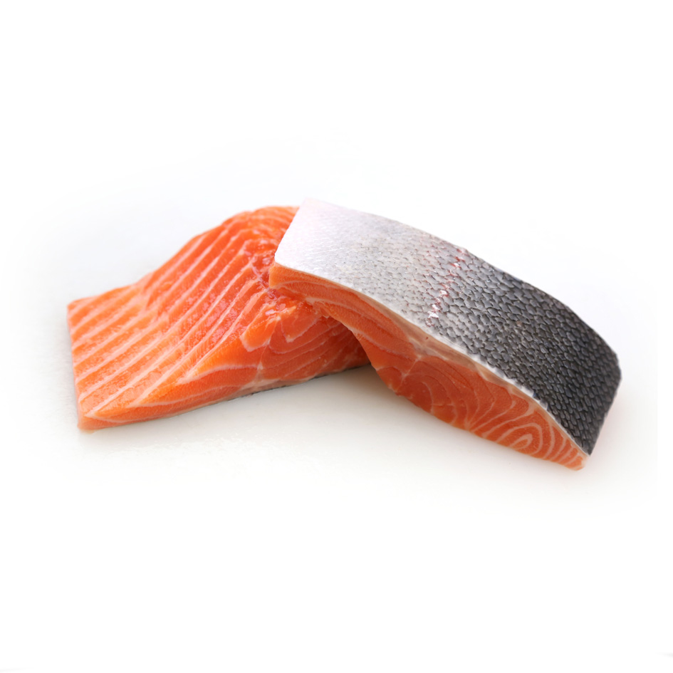 frozen salmon fillets